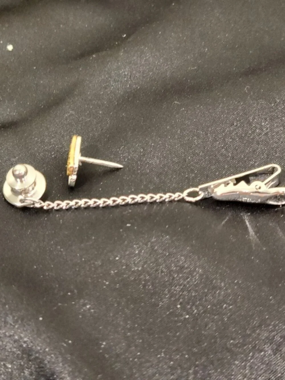 Vintage MSD 10K and Sterling Service Award Tie Clip and Pin